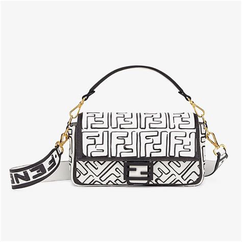 fendi bag black and white|fendi satchel handbags.